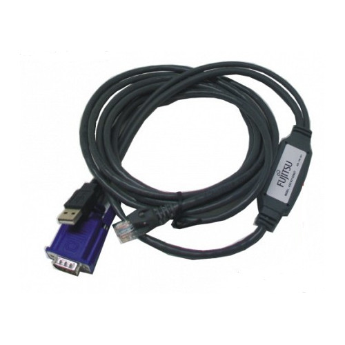 CONSLESWITCH ADAPTER USB-VGA +/RJ-45 CAT5 x USB + VGA, 3m